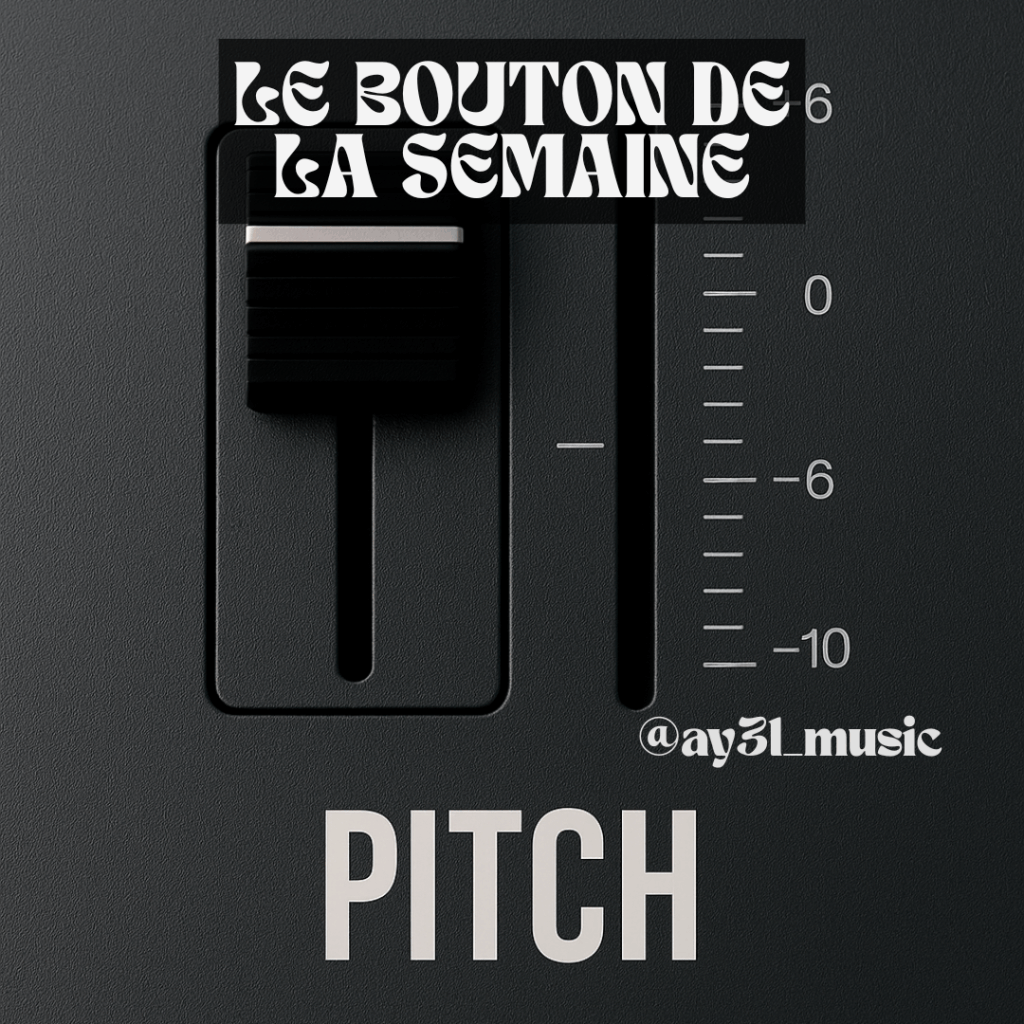 Le Bouton de la Semaine : fader de pitch pour régler la vitesse et les BPM d’un mix DJ