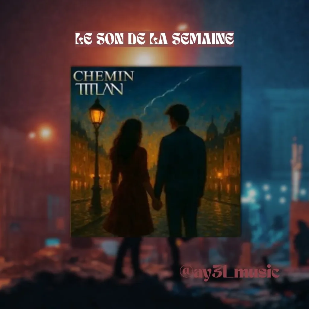 Visuel du Son de la Semaine avec la pochette de TITLAN – Chemin (HardVibes Edit) au centre, choisi par le DJ AY3L.