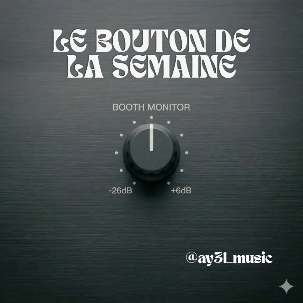 Bouton Booth Monitor Technique sur platine