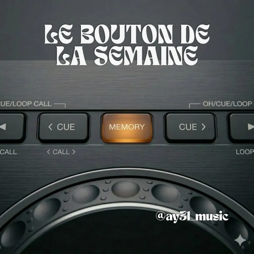Bouton Memory DJ Technique sur platine