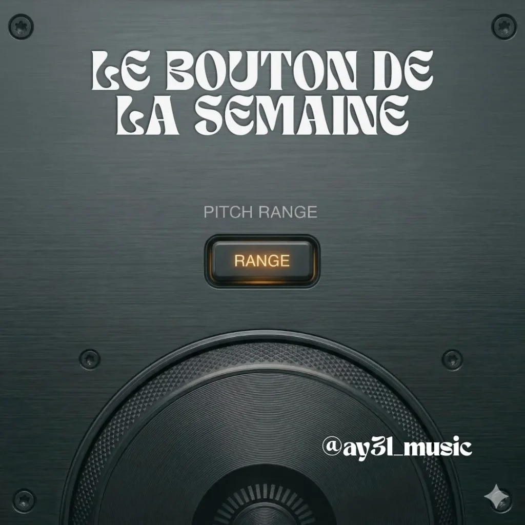 Bouton Pitch Range Technique sur platine DJ